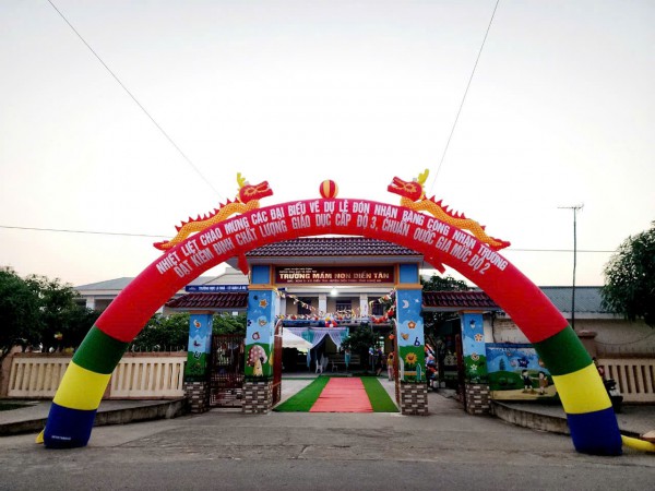 "Lễ Đón Bằng công nhận Trường MN Diễn Tân đạt Kiểm định chất lượng cấp độ 3. Chuẩn Quốc gia mức độ 2.